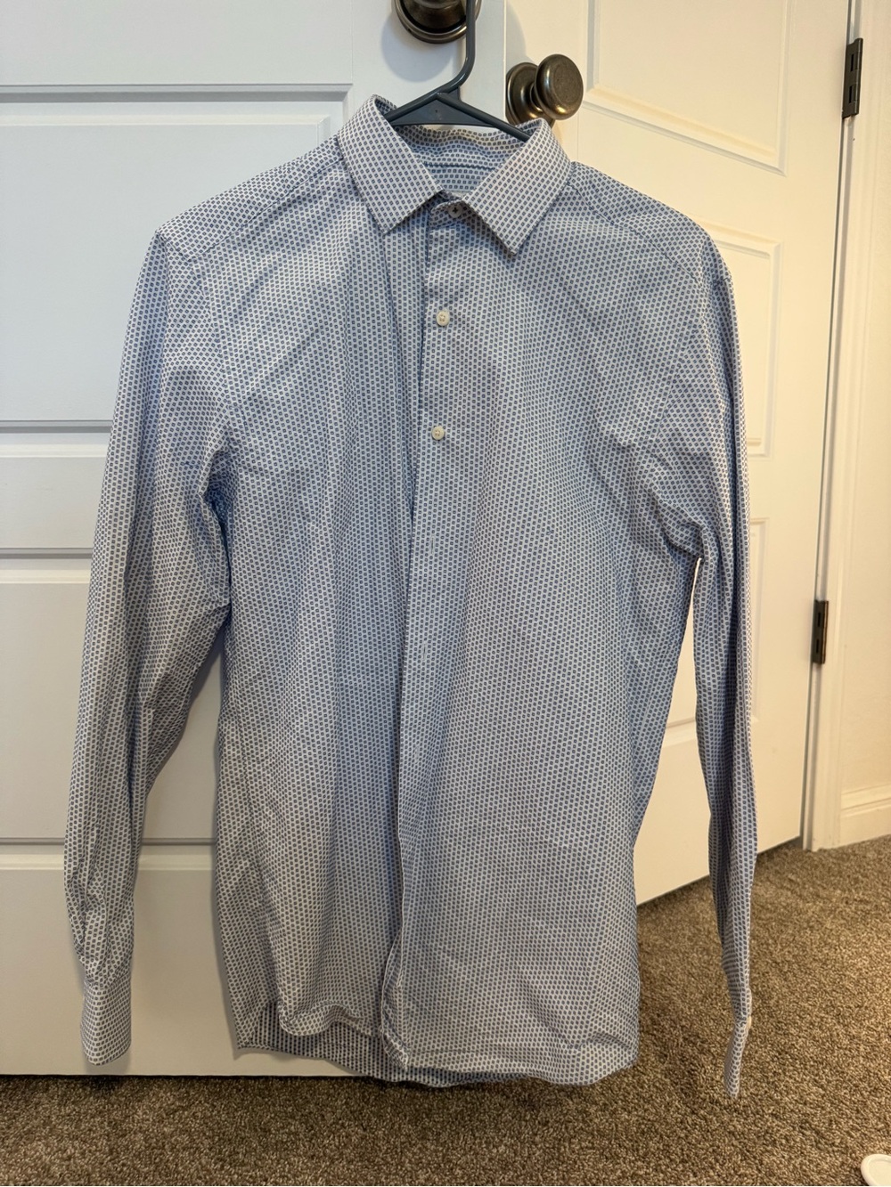 Ben Sherman Light Blue Micro Dot Dress Shirt